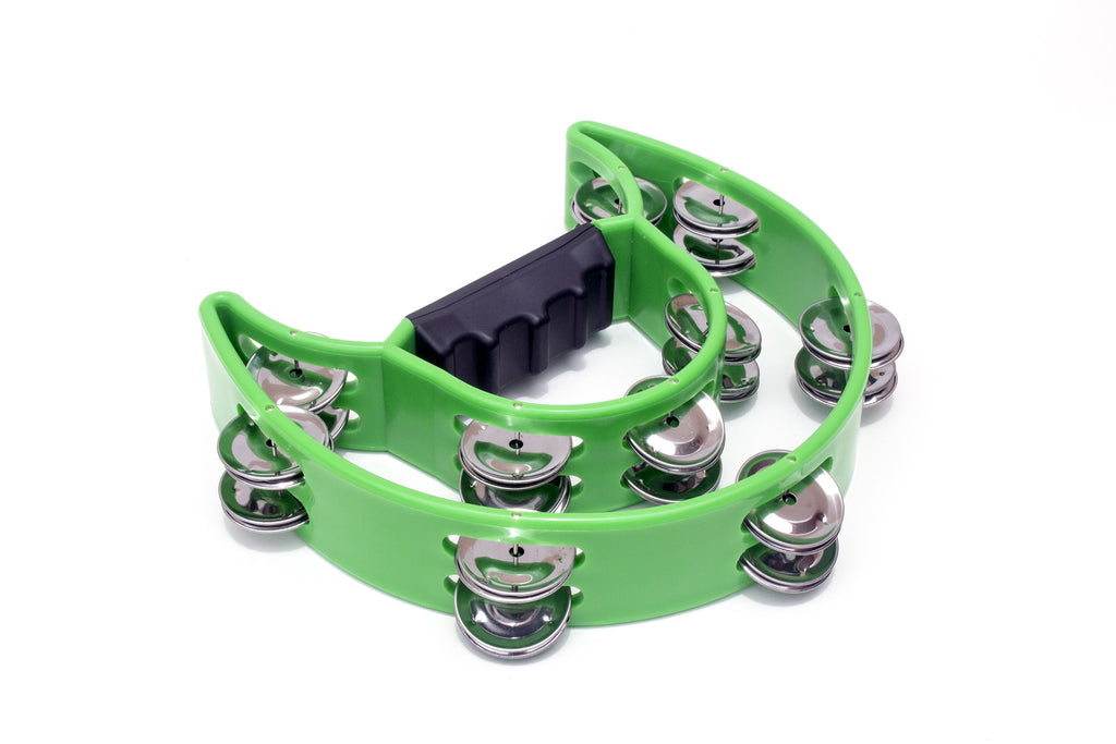 Half Moon Tambourine Double Assorted Colors