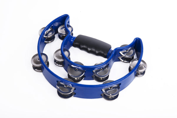 Half Moon Tambourine Double Assorted Colors